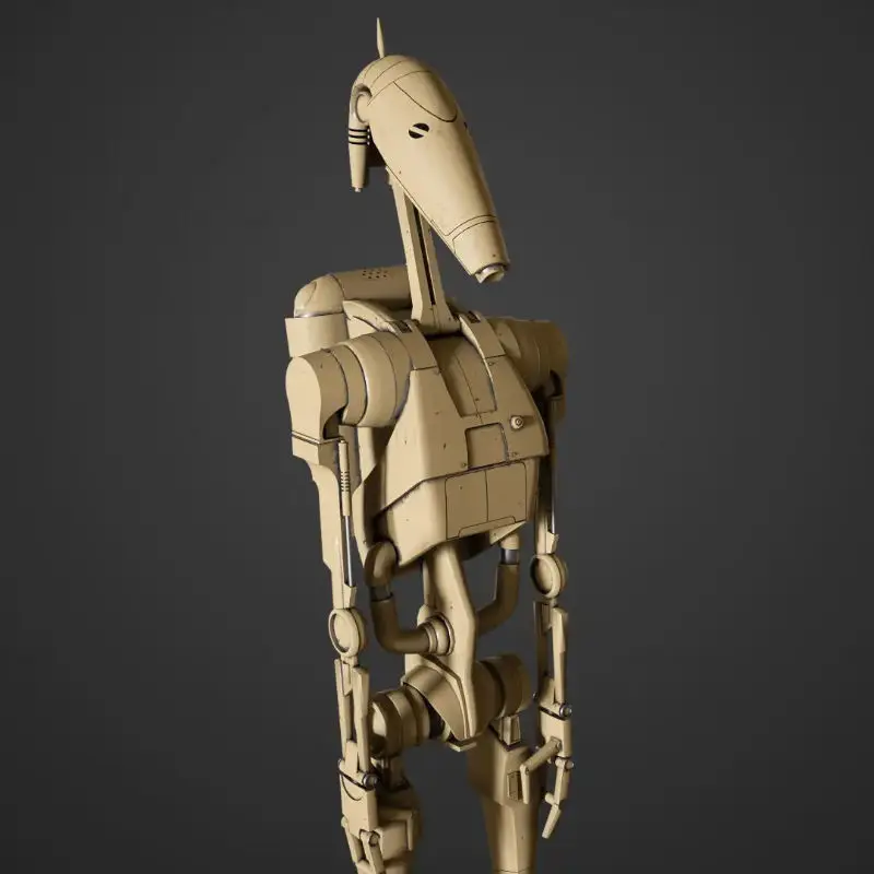 Battle Droid Figürleri 3D Model Baskıya Hazır STL