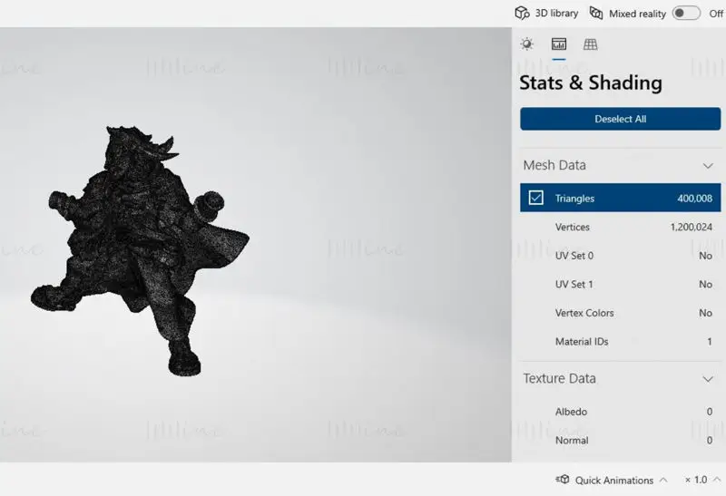 Héroes montados Zeek de gambas de batalla Modelo de impresión 3D STL