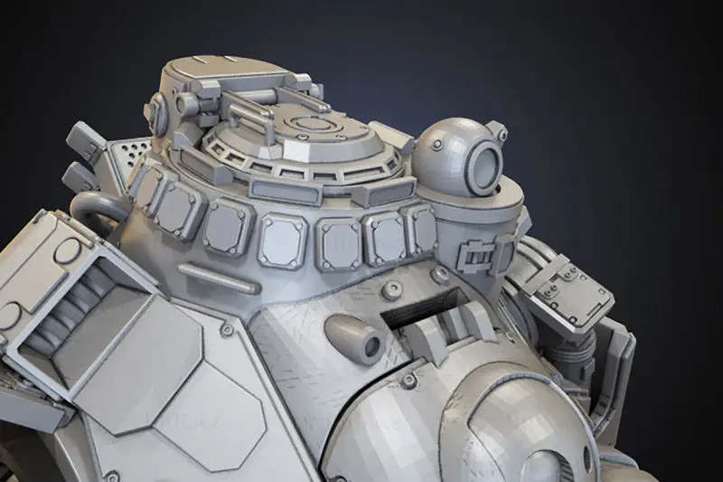 Bitevní robot Atlas Titan Figure 3D tiskový model STL