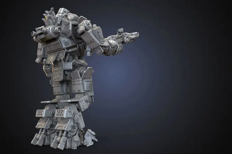 Bitevní robot Atlas Titan Figure 3D tiskový model STL