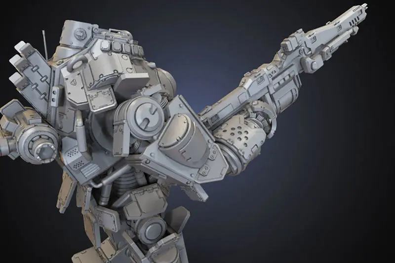 Bitevní robot Atlas Titan Figure 3D tiskový model STL