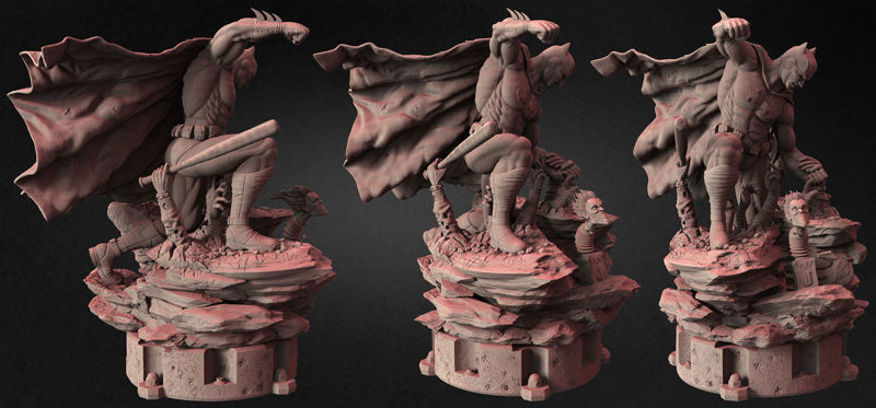 Batman Diorama 3D Model Ready to Print STL
