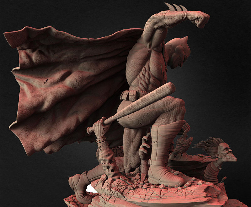 Modelo 3D Batman Diorama pronto para imprimir STL
