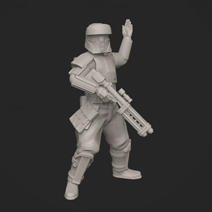 Plaj Trooper Komutanı 3D Baskı Modeli STL