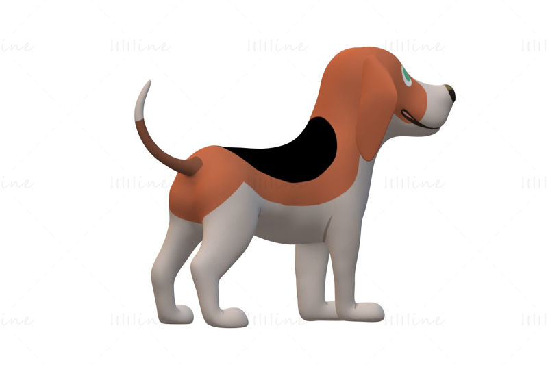 Beagle Dog 3D Model Ready to Print