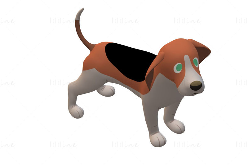 Beagle Dog 3D Model Ready to Print