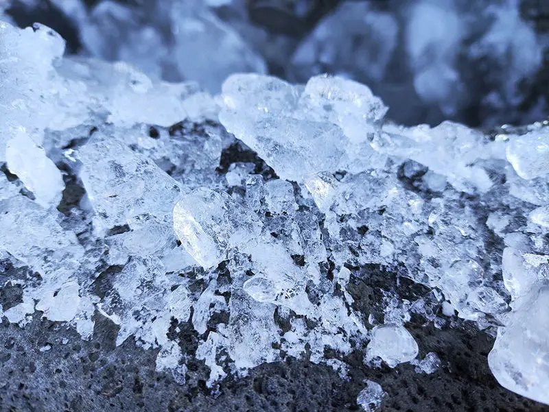 Hermosa foto de hielo