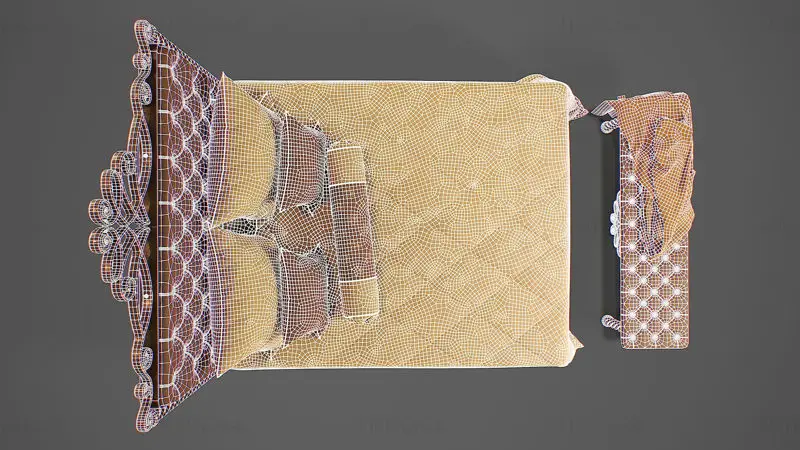 床3D模型游戏就绪