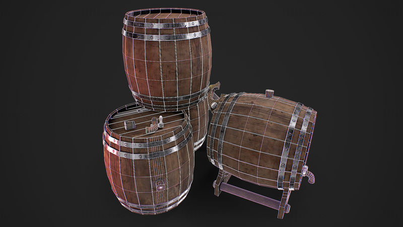 ビール樽の3Dモデル