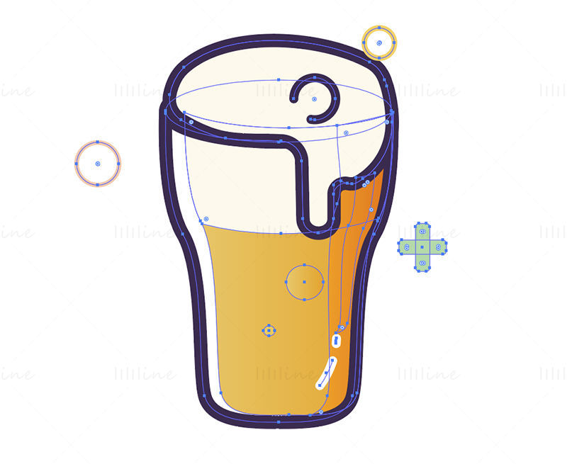 Beer drink vector