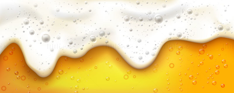 Pivní pěna bublina vektor