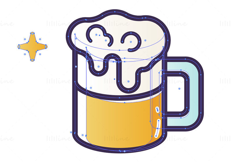 Beer vector cartoon