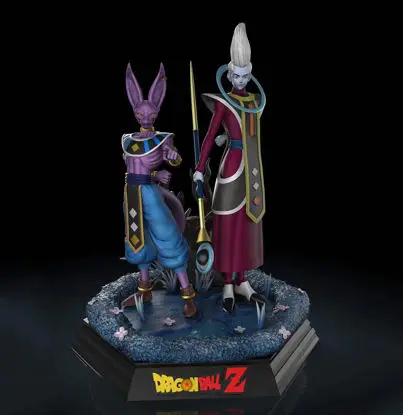 Beerus & Whis Dragon Ball 3D Printing Model STL