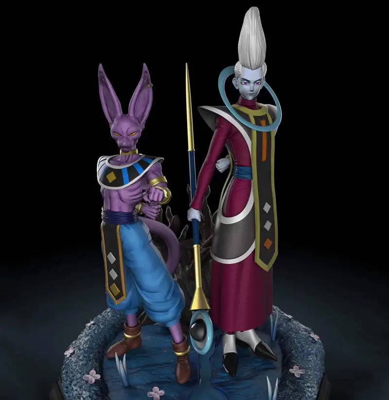 Beerus & Whis Dragon Ball 3D Printing Model STL