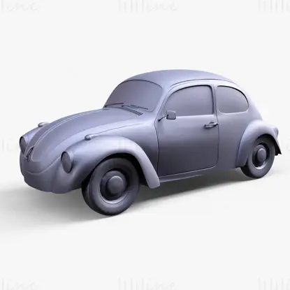 Coche Escarabajo Volkswagen Modelo 3D