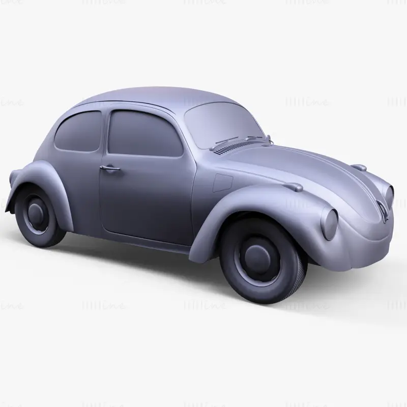 Voiture Coccinelle Volkswagen modèle 3D