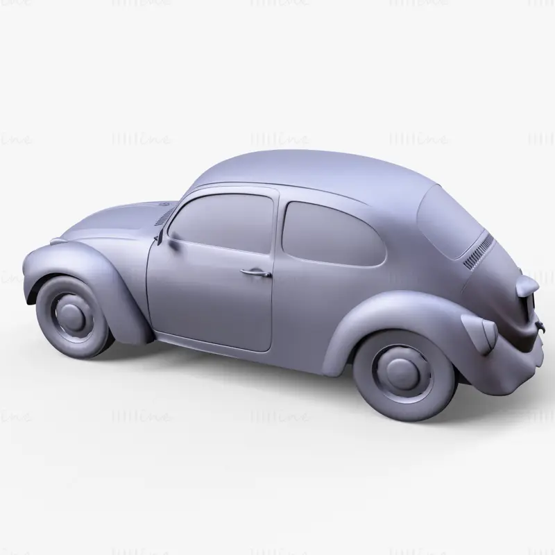 Beetle Car Volkswagen 3D Model