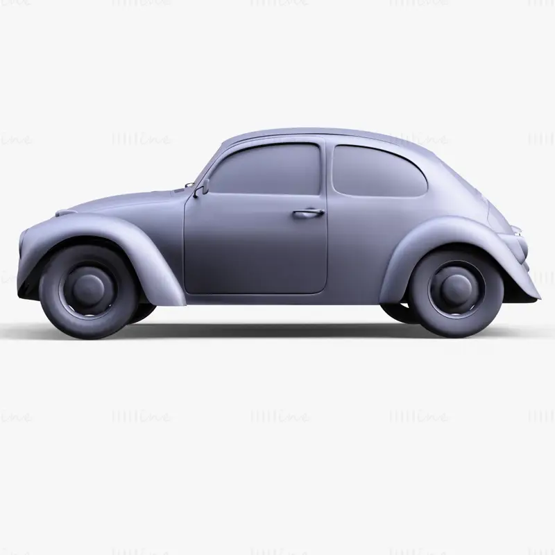 Coche Escarabajo Volkswagen Modelo 3D