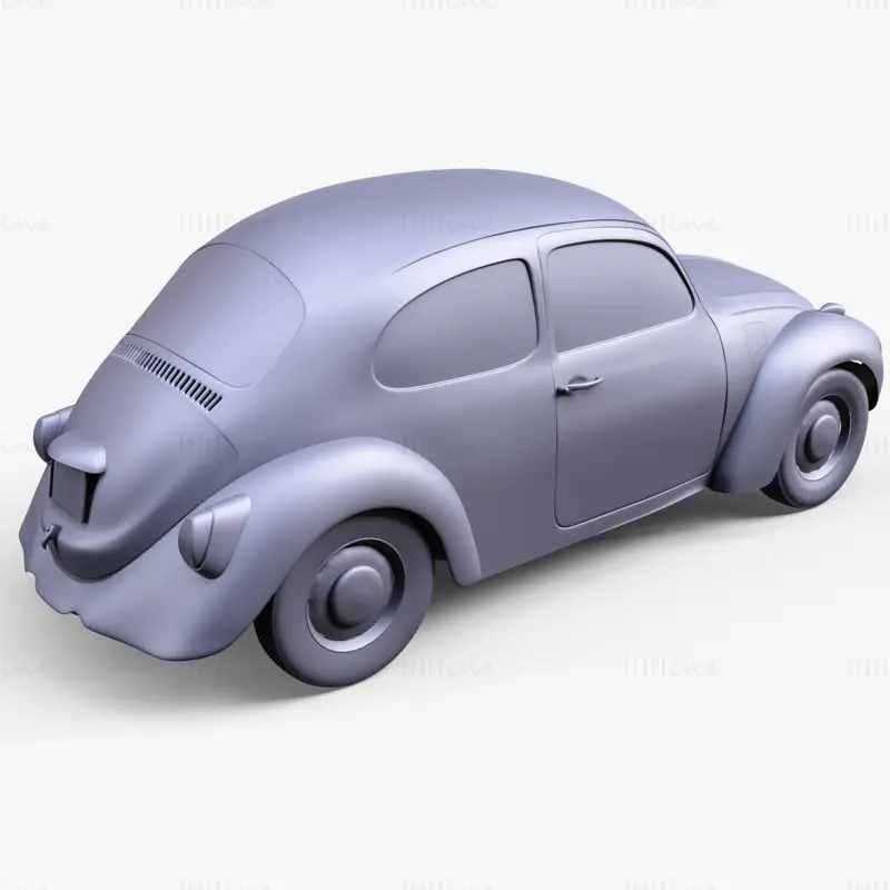 Beetle Car Volkswagen 3D Model