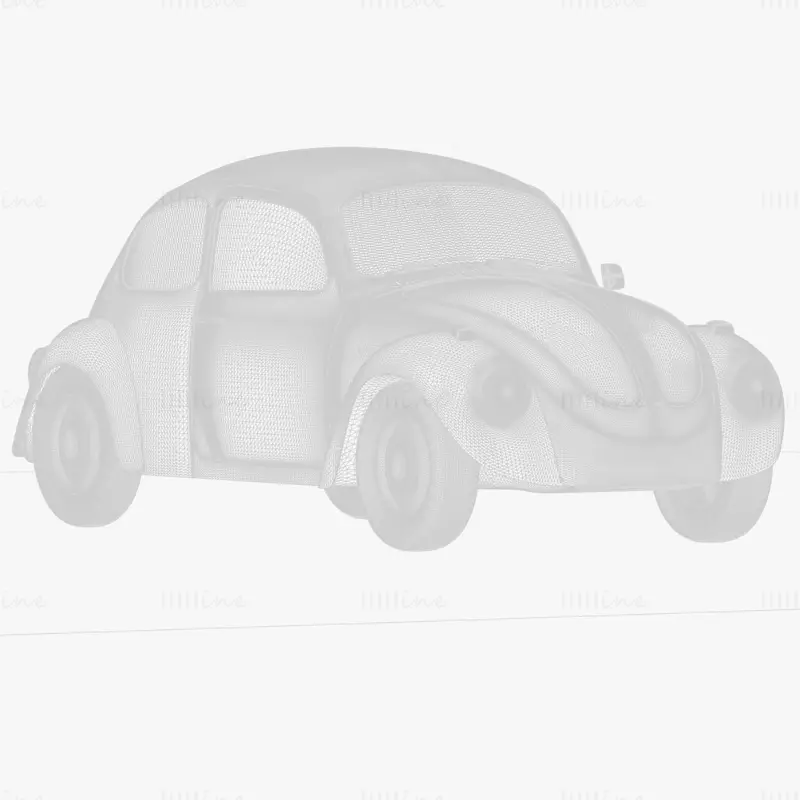 Beetle Car Volkswagen 3D Model