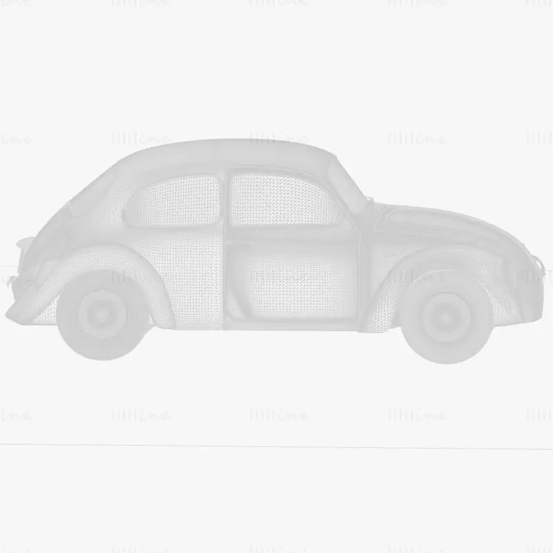 Beetle Car Volkswagen 3D model