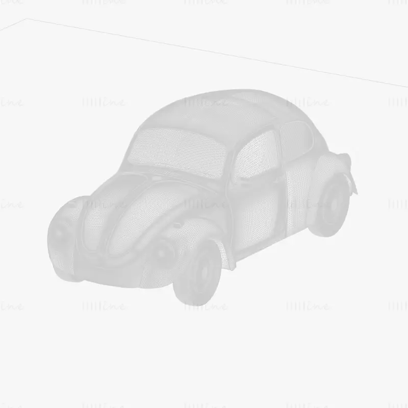 Beetle Car Volkswagen 3D model