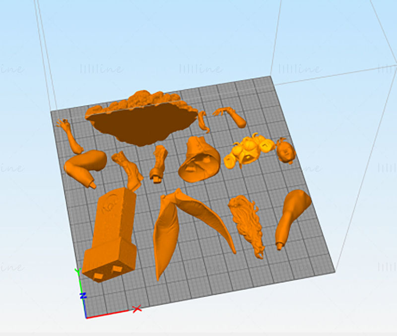 Beetlejuice Girl 3D Model Ready to Print STL