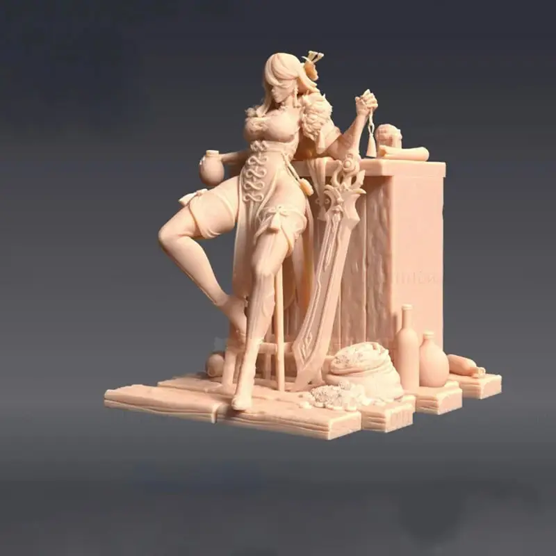 Beidou Genshin Impact Fanart 3D-printmodel STL