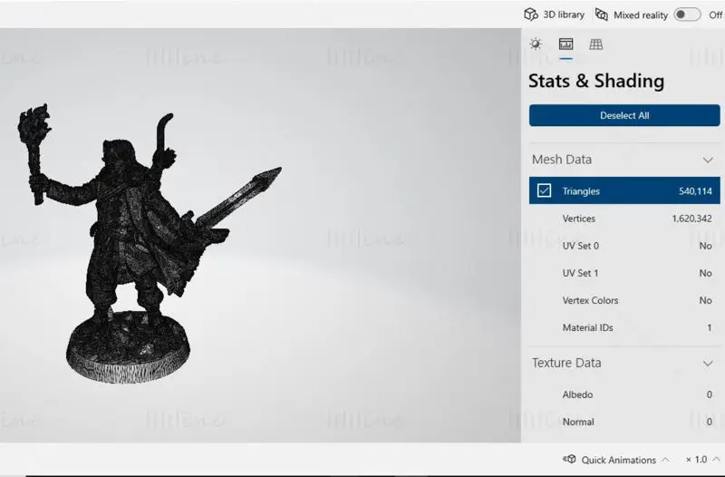 Belevor 人类游侠微型模型 3D 打印模型 STL