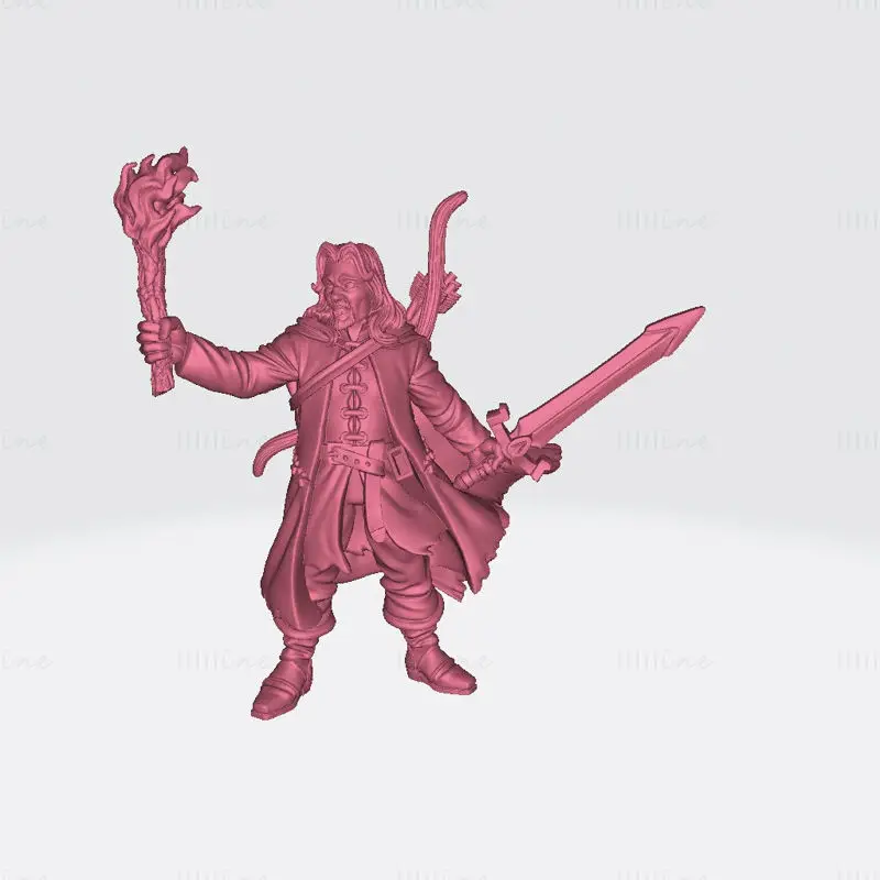 Belevor Human Ranger Miniatures 3D Print Model STL