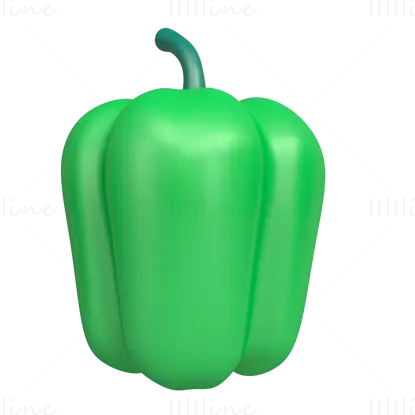 Bell Pepper 3d-ikon