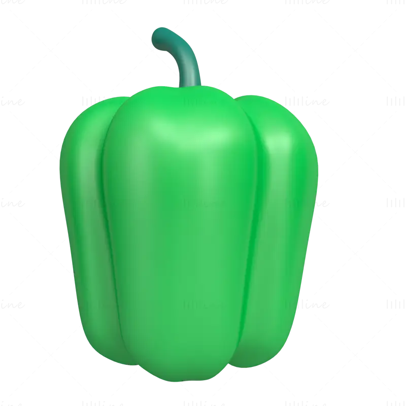 Pimiento morrón icono 3d