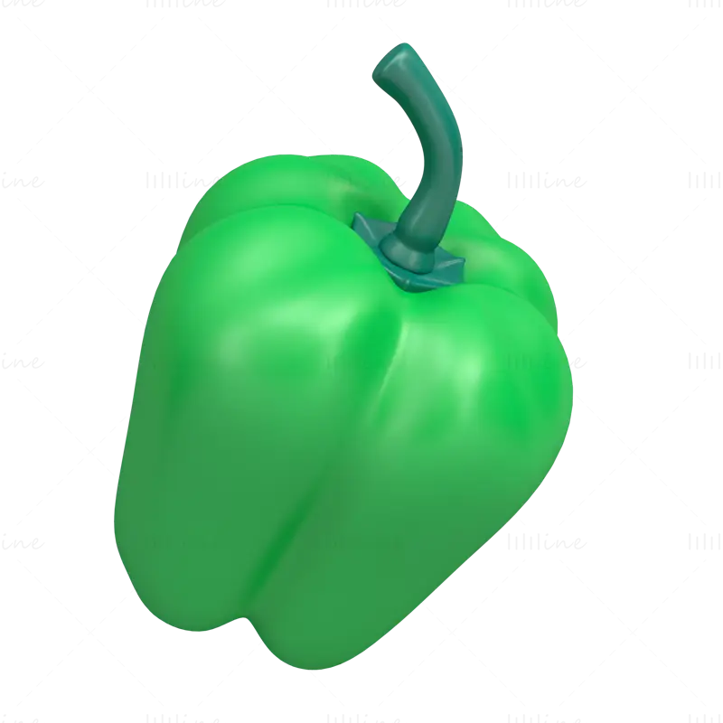 Bell Pepper 3d ikona 03