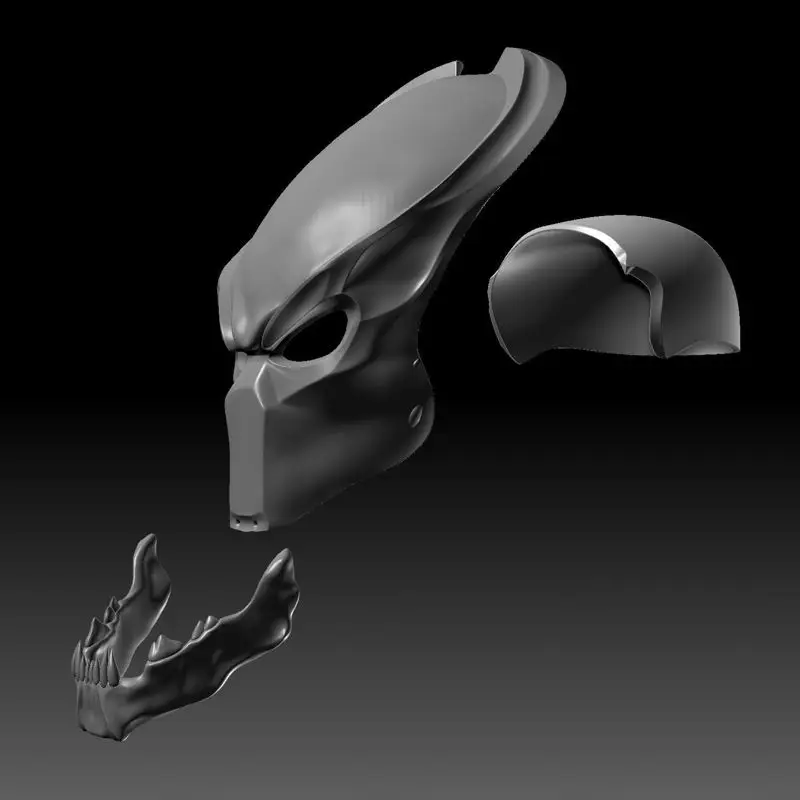 مدل چاپ سه بعدی ماسک پوشیدنی Berserker Predator