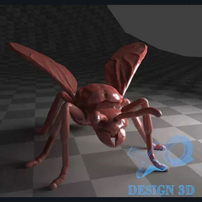 Modelo de impressão 3d de formiga grande