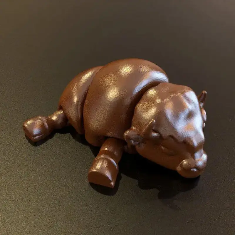 Bison FLEXI articulated 3d printing model STL file