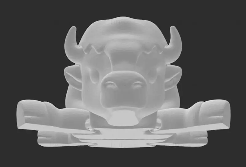 Bison FLEXI articulated 3d printing model STL file