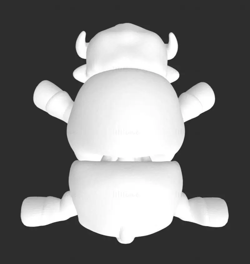 Bison FLEXI articulated 3d printing model STL file