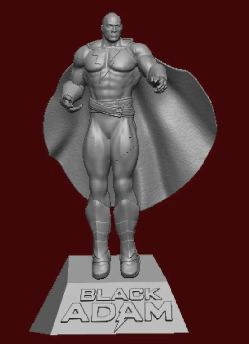 BLACK ADAM Dwayne Johnson The Rock 3D Printing Model STL