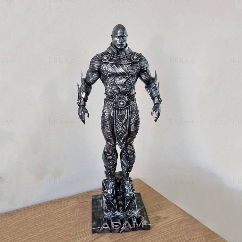 Black Adam Solid 3D Model Ready to Print STL
