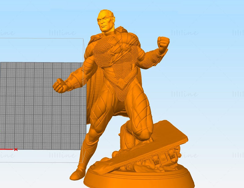Black Adam Statues 3D Printing Model STL