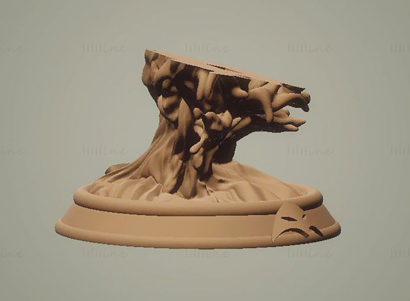 Modelo STL de impressão 3D de busto de Arraia Negra