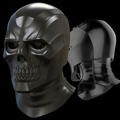 قناع أسود Arkham Knight Helmet 3D Printing Model STL