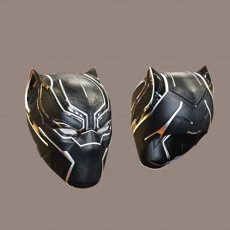 Black Panther Civil War Helmet 3D-utskriftsmodell STL