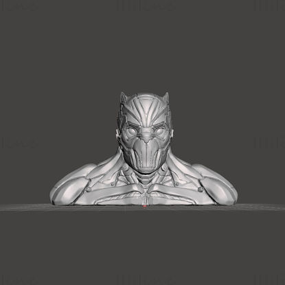 Black Panther T'Challa Bust 3D Printing Model STL