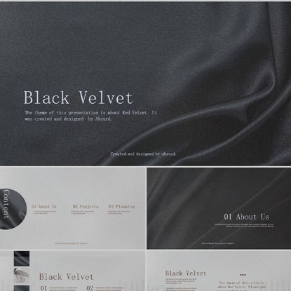 Black Velvet PowerPoint Template