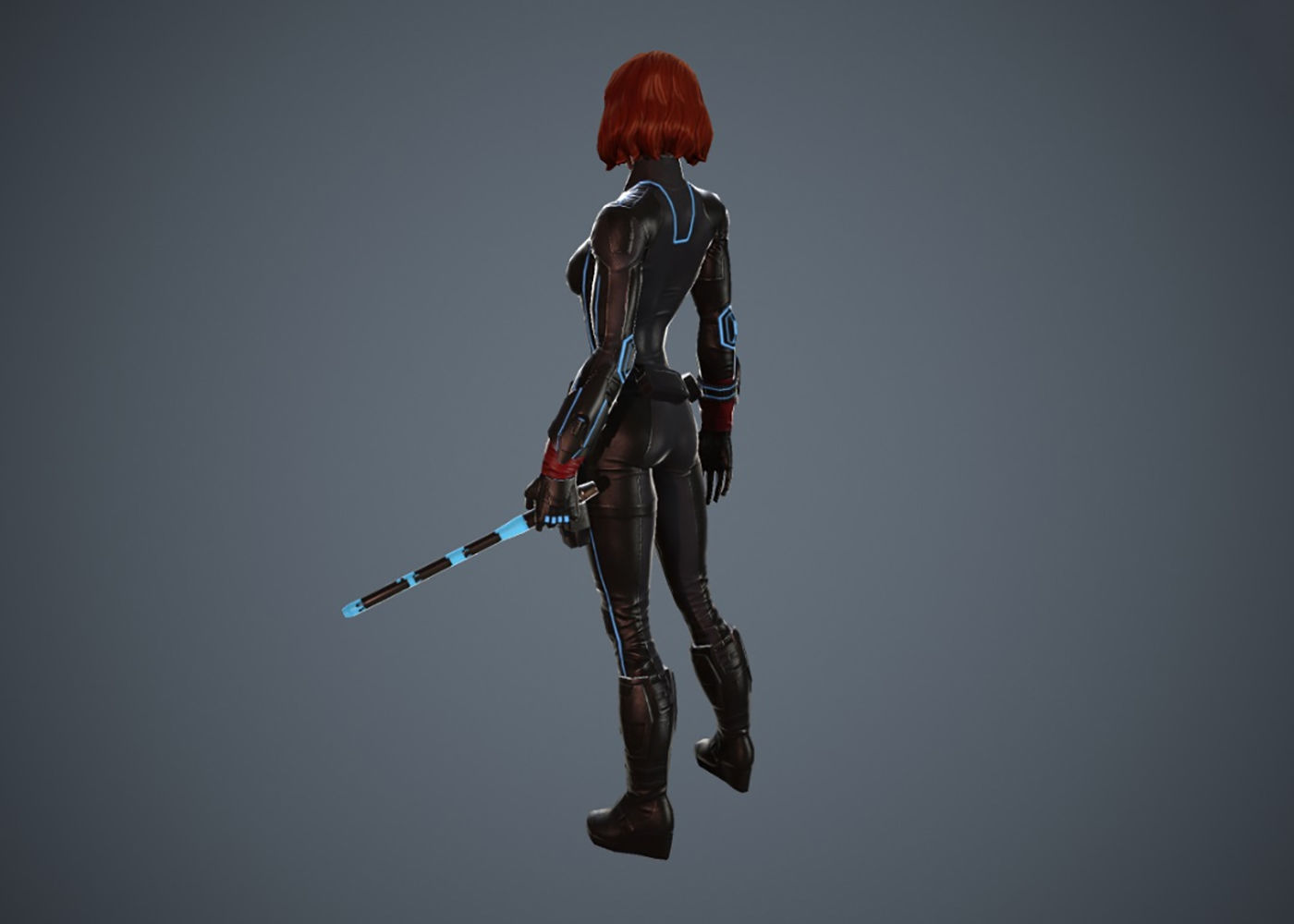 Black Widow 3D Model Ready To Print STL