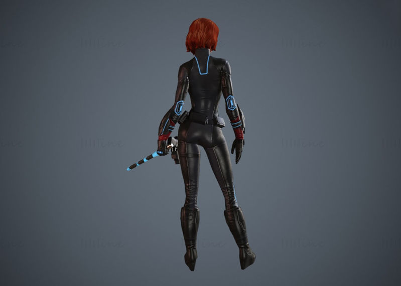 مدل سه بعدی Black Widow آماده چاپ STL