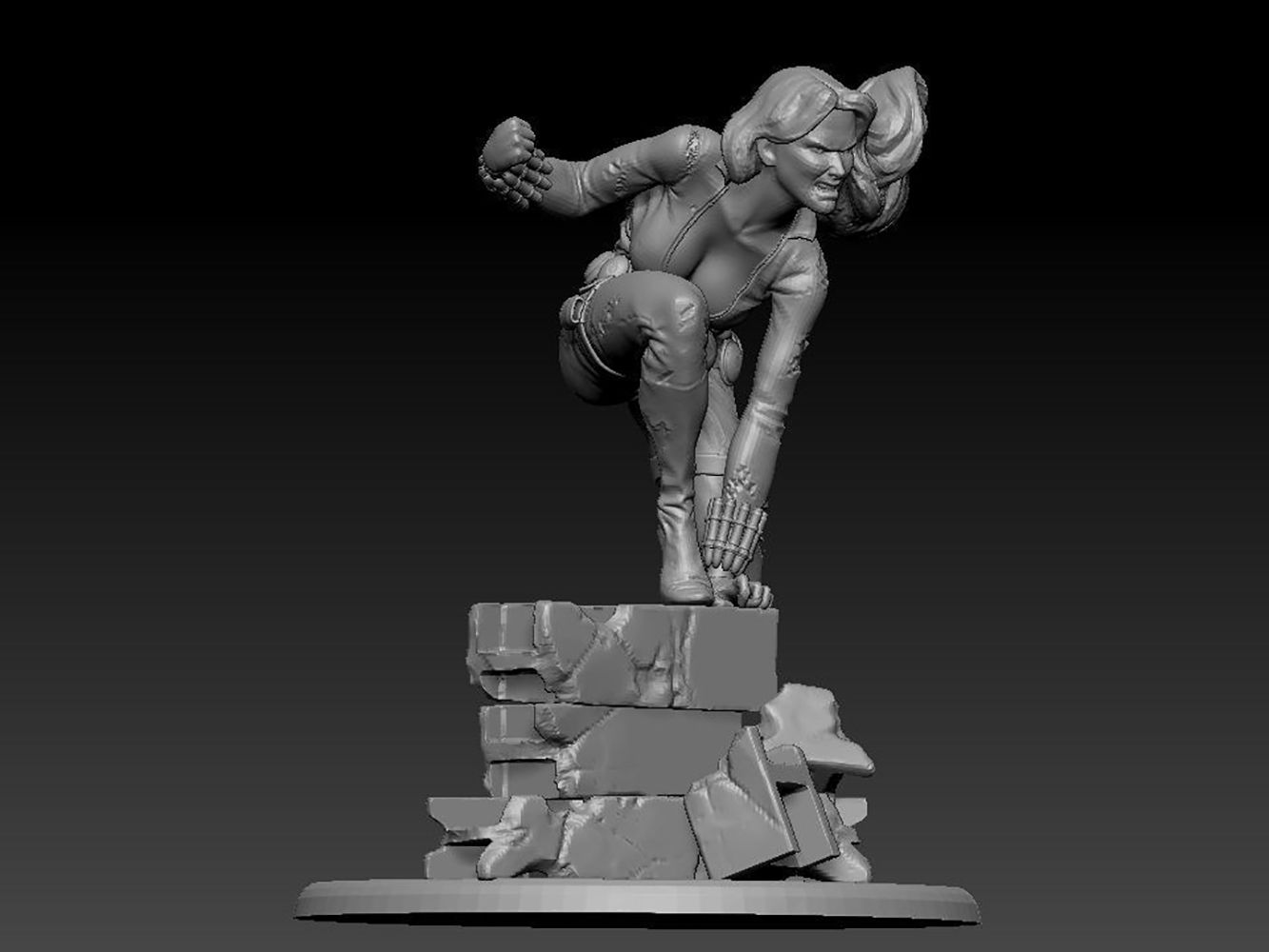 Black Widow 3D Printing Model STL