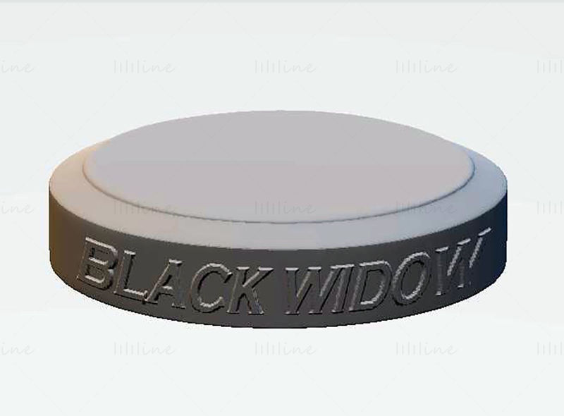Zwarte weduwe 3D-printmodel STL